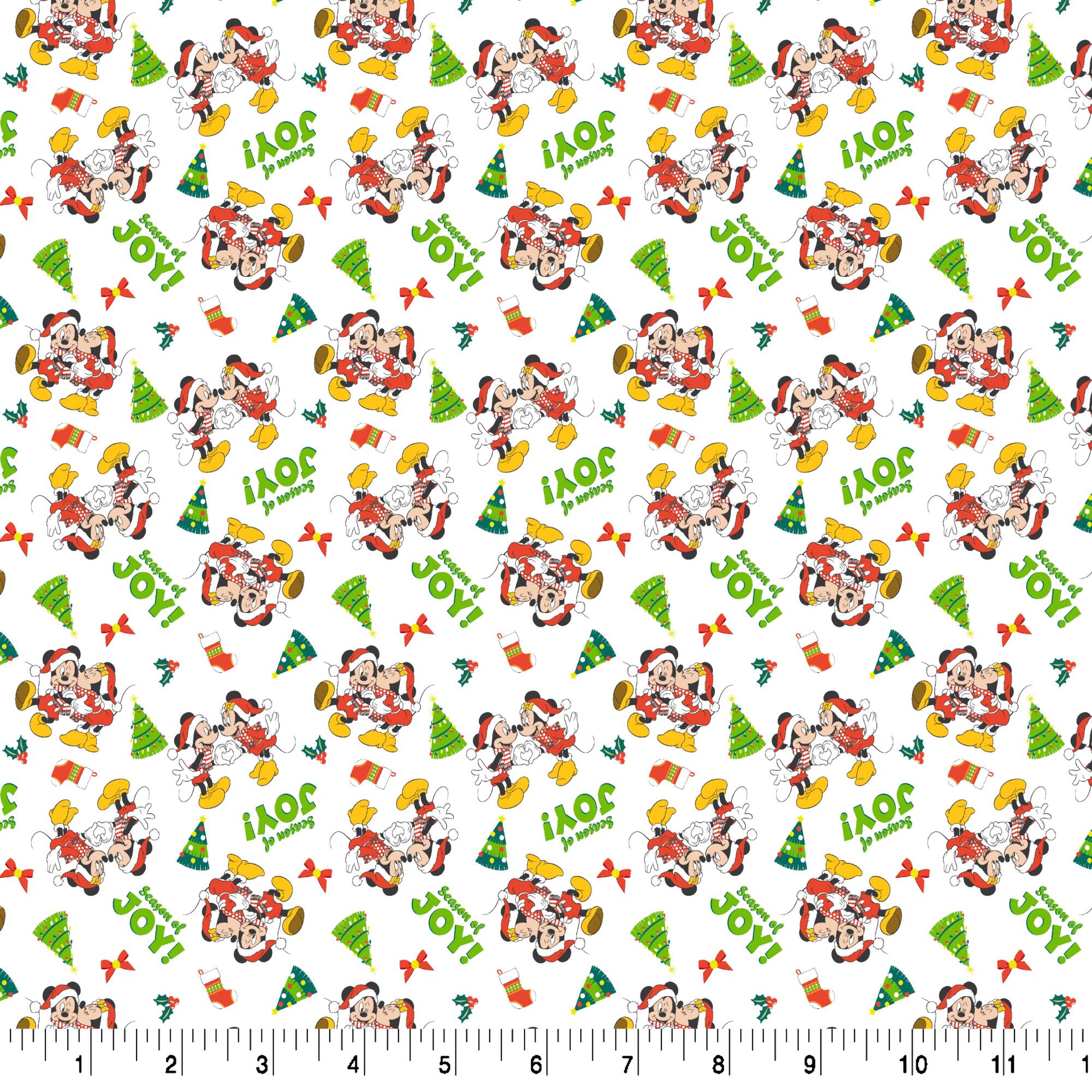 Disney® Mickey & Minnie Christmas Cotton Fabric